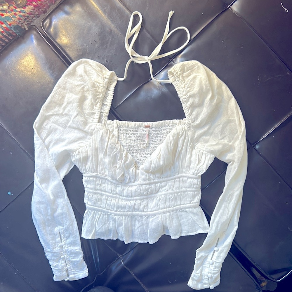 Beautiful Free People White Dress Top or Casual Dress